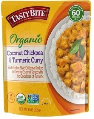 Tasty Bite Organic Coconut Chickpea & Turmeric Curry (Ready-to-Eat)