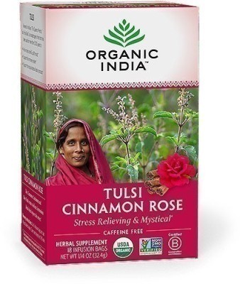 Organic India Tulsi Cinnamon Rose Tea 
