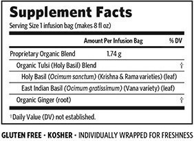 Organic India Tulsi Ginger Tea - Supplement Facts