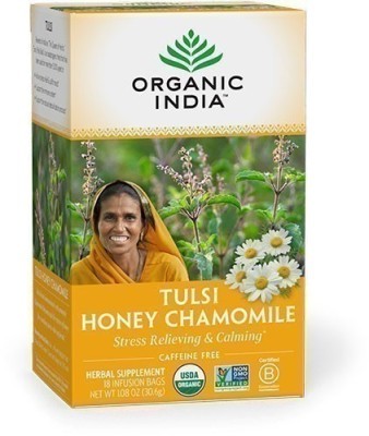 Organic India Tulsi Honey Chamomile Tea 