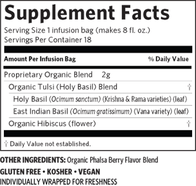 Organic India Tulsi Hibiscus (Stress Relieving & Gratifying) -sup