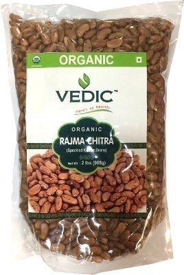 Vedic Organic Rajma Chitra - Speckled Kidney Beans