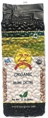 ZZ Organic Rajma Chitra - Speckled Kidney Beans - 2 lbs