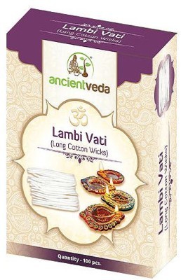 Ancient Veda Lambi Vati (Long Cotton Wicks)