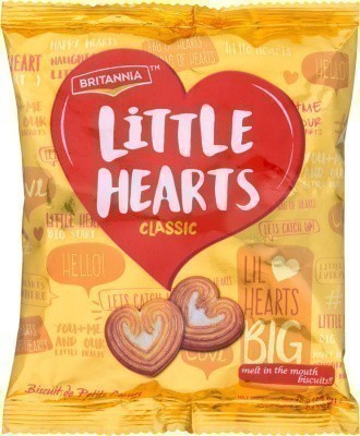 Britannia Little Hearts Biscuits (4 Pack)