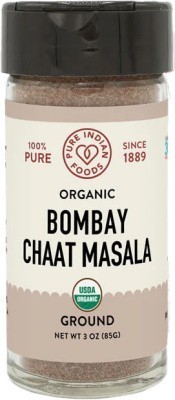 Pure Indian Foods Bombay Chaat Masala Ground, Certified Organic