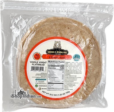 Sher-E-Punjab Classic Roti - Whole Wheat Flatbread